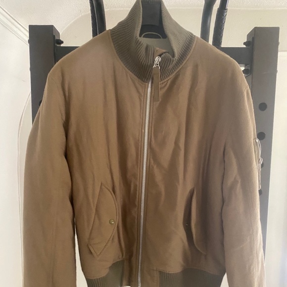 helmut lang high collar bomber